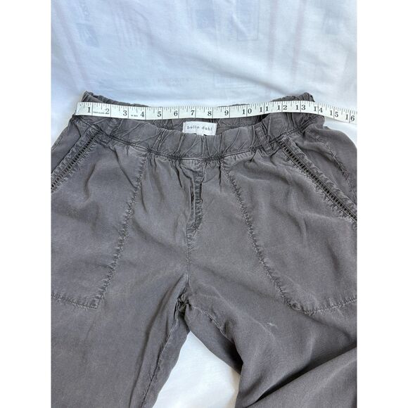 Bella Dahl Jogger Pants Size XS Brown Grey High Rise Pull On Elastic Waist Cargo - Picture 9 of 11
